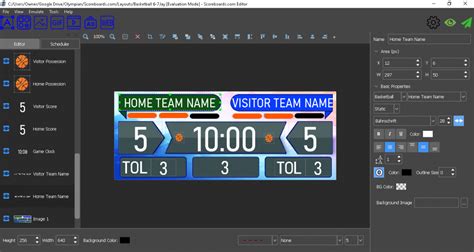 Electronic Scoreboard Software .